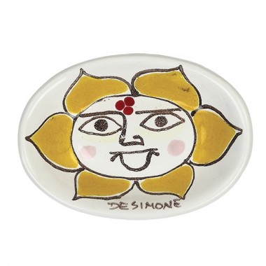 Posacenere Folk sole ceramiche de simone PC280FK-3 Posacenere Folk sole ceramiche de simone PC280FK-3